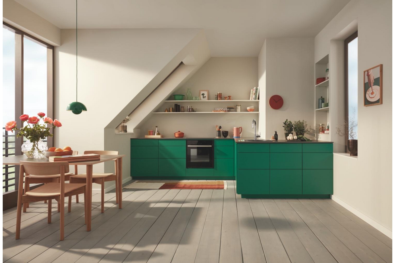 Смеситель для кухни GROHE BauEdge с вытяжным изливом, хром (30536000)