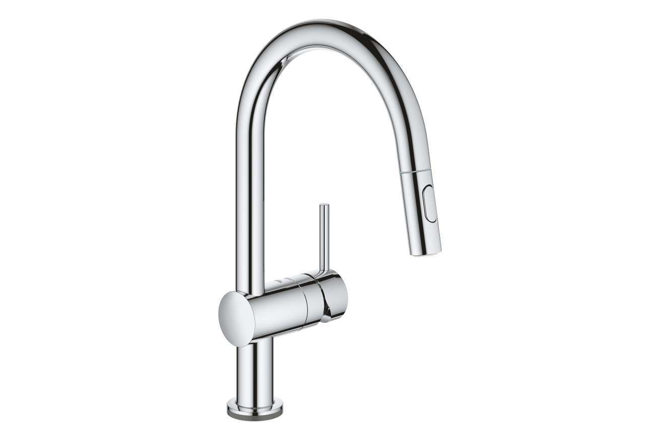 Смеситель для кухни GROHE Minta Touch сенсорный с вытяжным душем, хром (31358002)