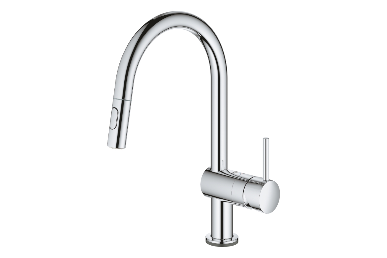 Смеситель для кухни GROHE Minta Touch сенсорный с вытяжным душем, хром (31358002)