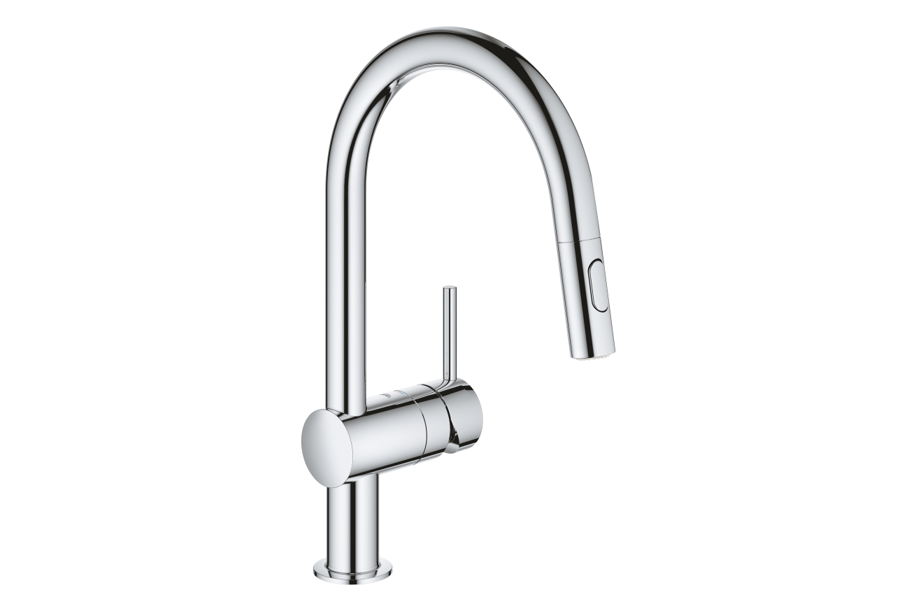 Смеситель для кухни GROHE Minta с вытяжным душем, хром (32321002)