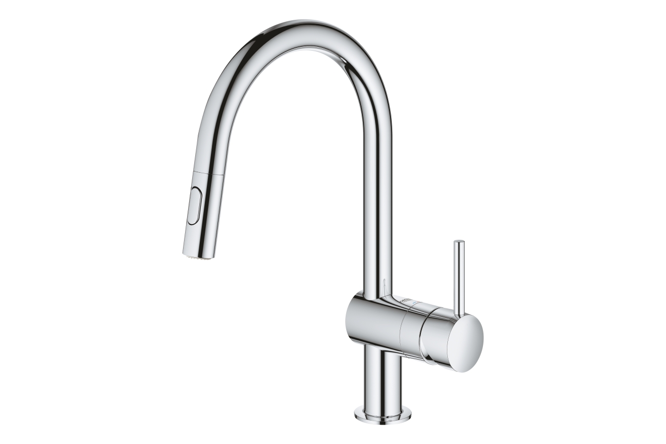 Смеситель для кухни GROHE Minta с вытяжным душем, хром (32321002)
