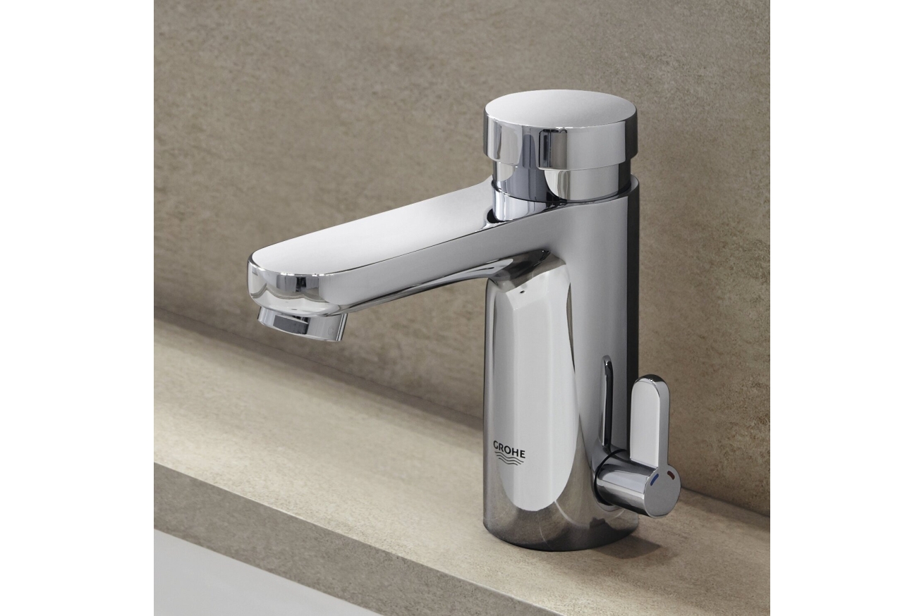 Смеситель для раковины GROHE Eurosmart Cosmopolitan T автоматический, хром (36317000)
