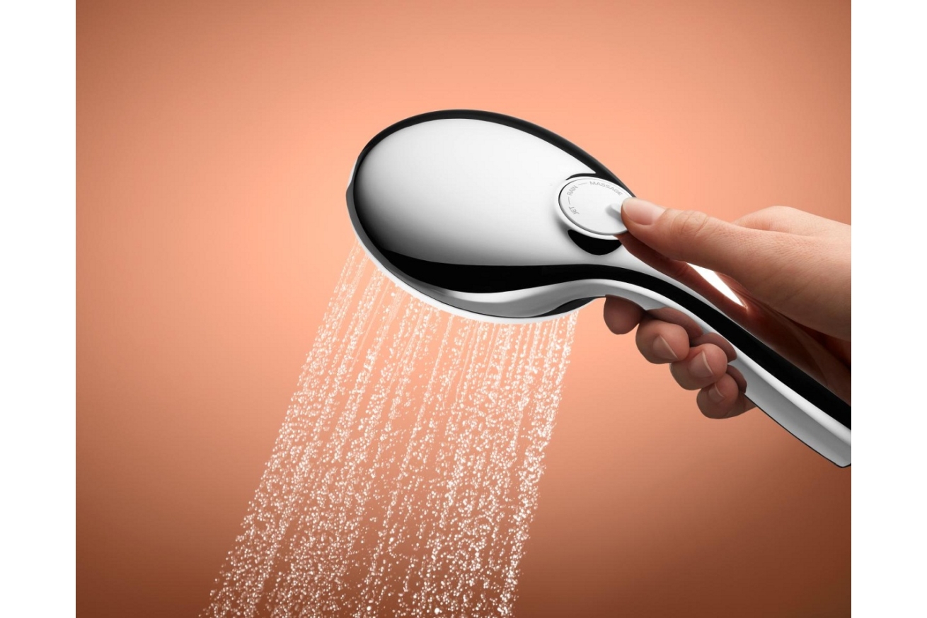 Душевой гарнитур GROHE Tempesta 110 с мыльницей, 3 режима струи, душевая штанга 600 мм, 7,4 л/мин, хром (27600003)