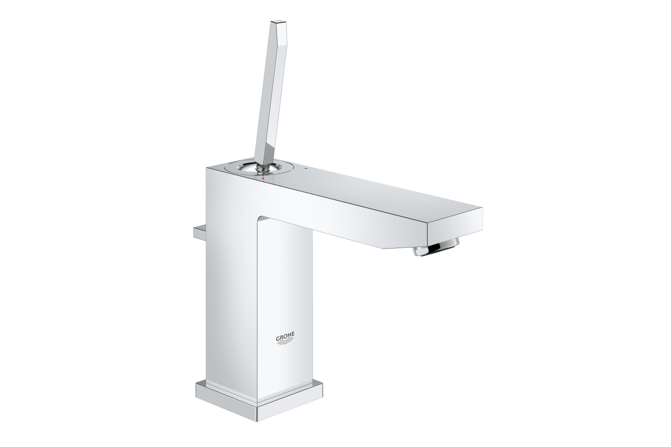 Смеситель для раковины GROHE Eurocube Joy с донным клапаном, M-size, хром (23657000)