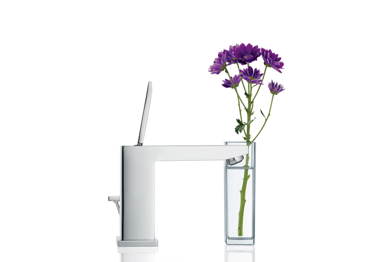 Смеситель для раковины GROHE Eurocube Joy с донным клапаном, M-size, хром (23657000)