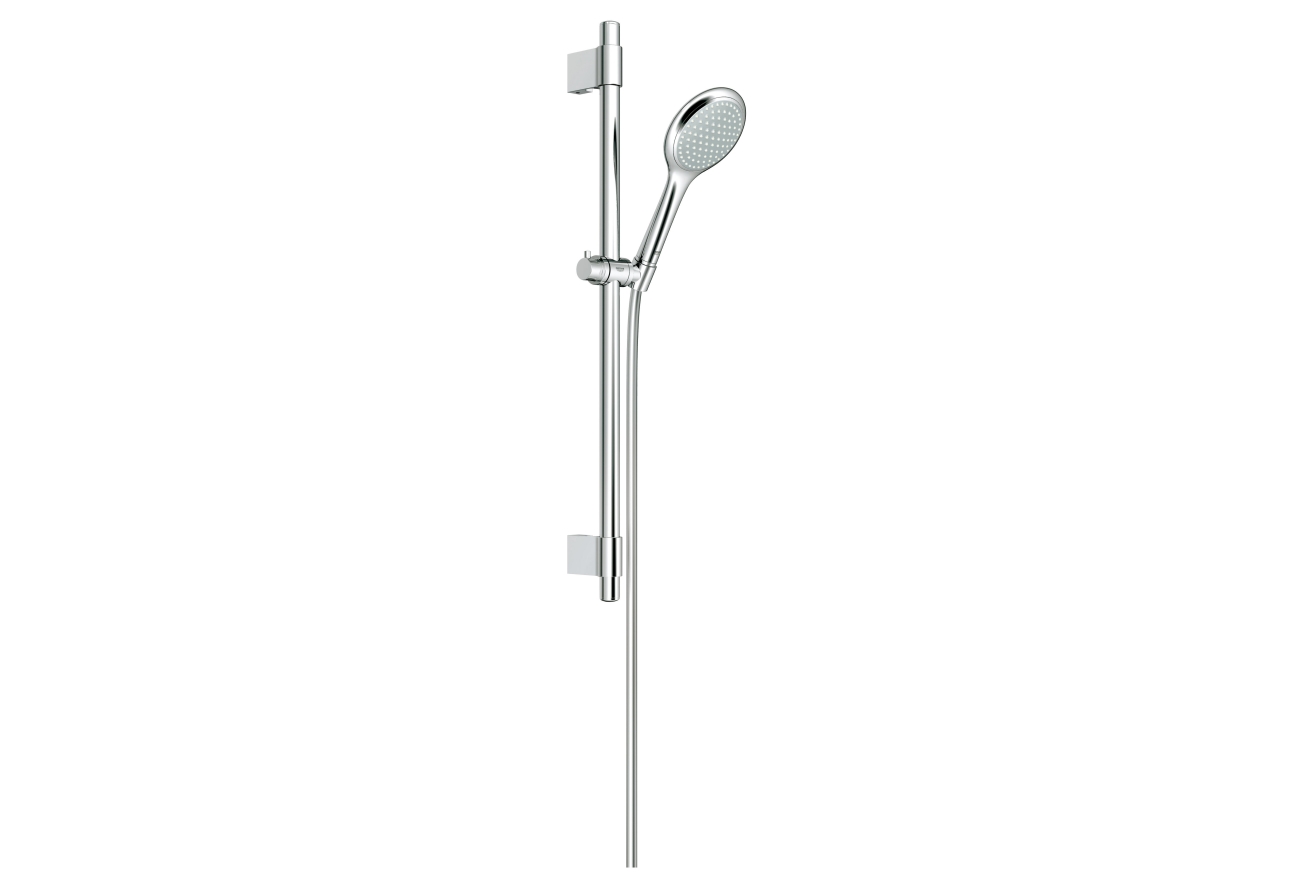 Душевой гарнитур GROHE Rainshower Solo 100, 1 режим струи, душевая штанга 600 мм, хром (27528000)