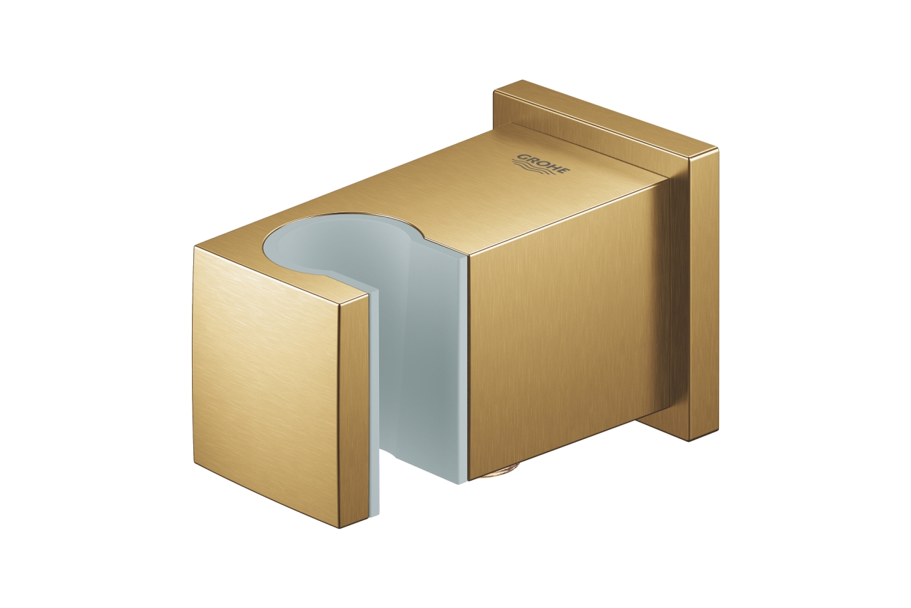 Подключение для душевого шланга с держателем ручного душа GROHE Euphoria Cube, холодный рассвет матовый (26370GN0)
