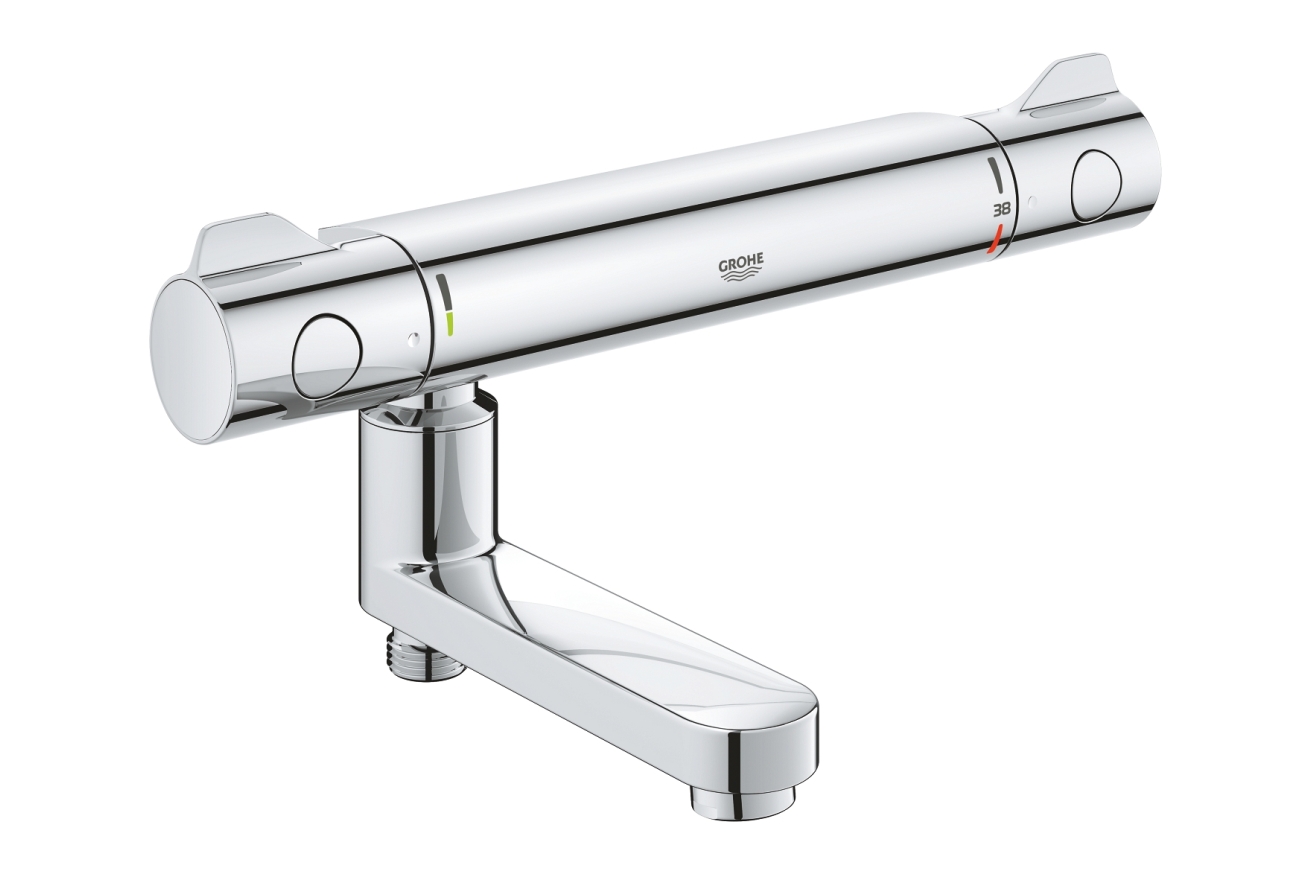 Излив для смесителя GROHE поворотный со встроенным переключателем ванна/душ, хром (13450000/U) (УЦЕНКА - Царапины на корпусе)