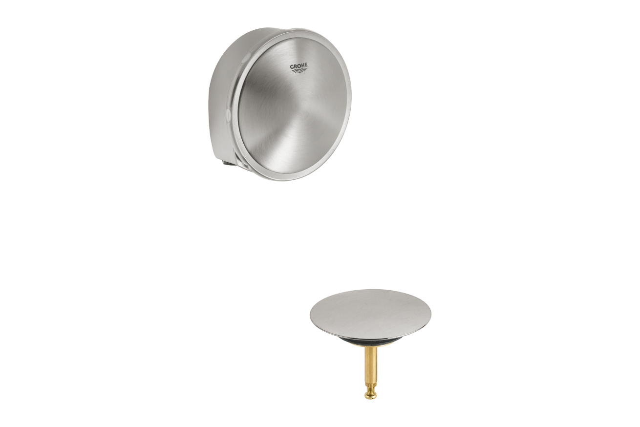 Наливной, сливной и переливной гарнитур GROHE Talentofill, внешняя часть, суперсталь (19952DC0)