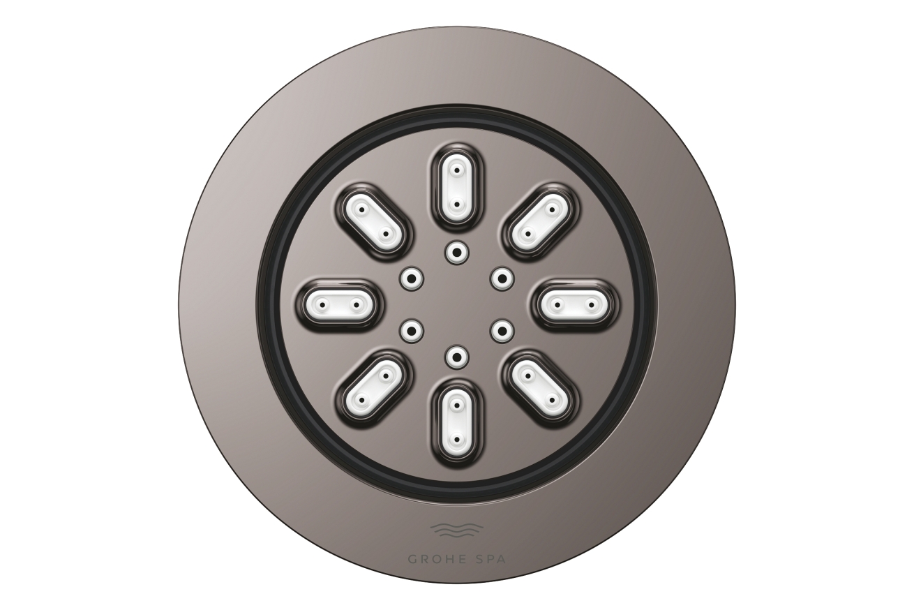 Боковой душ GROHE Rainshower Aqua, круглый, 2 режима струи, темный графит глянцевый (26801A00)