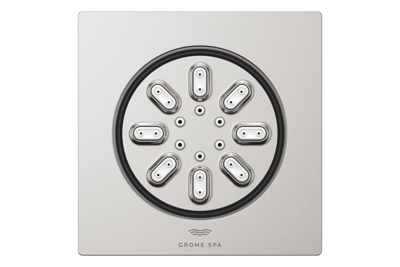 Боковой душ GROHE Rainshower Aqua, квадратный, 2 режима струи, суперсталь (26802DC0)