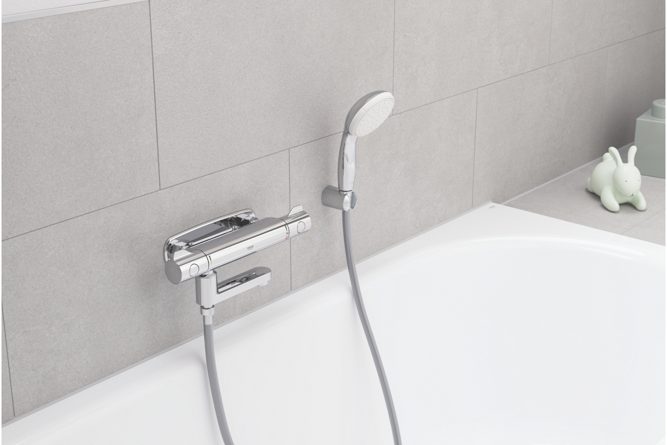 Излив для смесителя GROHE поворотный со встроенным переключателем ванна/душ, хром (13450000/U) (УЦЕНКА - Царапины на корпусе)