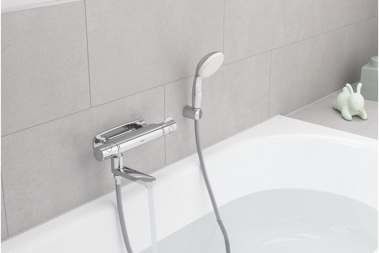 Излив для смесителя GROHE поворотный со встроенным переключателем ванна/душ, хром (13450000/U) (УЦЕНКА - Царапины на корпусе)
