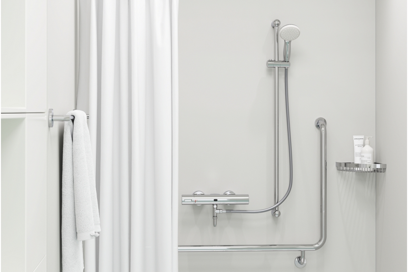 Душевой гарнитур GROHE New Tempesta 100, ручной душ, душевая штанга 900 мм и шланг, хром (27925001)