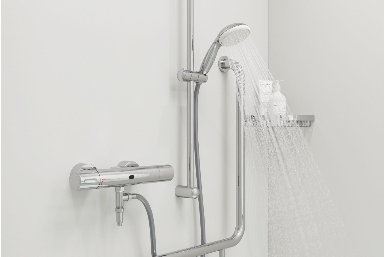 Душевой гарнитур GROHE New Tempesta 100, ручной душ, душевая штанга 900 мм и шланг, хром (27854001)