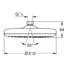 Набор для комплектации душа с Tempesta 210 GROHE Grohtherm (34726000)