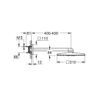 Верхний душ GROHE Rainshower SmartActive 310 Cube, 2 режима, 430 мм, хром (26479000/U) (царапины на корпусе)