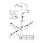 Душевая система GROHE Vitalio Start System 160 с термостатом для душа, хром (27960000)