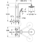 Душевая система GROHE Vitalio Joy System 180 с термостатом для душа, хром (27298001)
