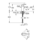 Смеситель для раковины GROHE BauFlow, S-size, хром (23752000)