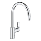 Смеситель для кухни GROHE BauLoop с вытяжным изливом, хром (30543000)
