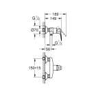 Смеситель для душа GROHE BauFlow, хром (23632000)
