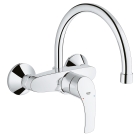 Смеситель для кухни GROHE Eurosmart, настенный с высоким изливом, хром (32482002)