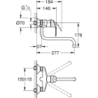 Смеситель для кухни GROHE Eurosmart, хром (32224002)