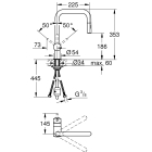 Смеситель для кухни GROHE Minta с вытяжным душем, хром (32322002)