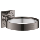 Держатель мыльницы и гнезда для фена GROHE Allure, темный графит глянец (40963A01)