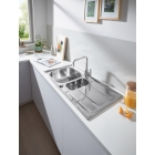 Мойка GROHE из нержавеющей стали с корзинчатым вентилем, оборачиваемая, K400, 60-S 97/50 1.5 (31567SD0)