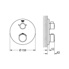 Набор для комплектации душа с Rainshower Cosmopolitan 160, GROHE Grohtherm Convent (34735000)