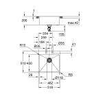 Мойка GROHE K800 60-S 51.8/51 1.0, нержавеющая сталь (31583SD1)