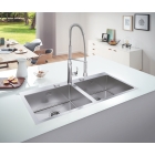 Мойка GROHE K800 с двумя чашами, нержавеющая сталь (31585SD1)