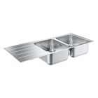 Мойка GROHE K500 с корзинчатым вентилем, нержавеющая сталь (31588SD1)