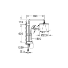 Душевая система GROHE New Tempesta 200 с переключателем потоков, хром (27389002)