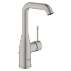 Смеситель для раковины GROHE Essence с донным клапаном, L-size, суперсталь (24174DC1)