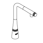 Смеситель для кухни GROHE Zedra SmartControl с вытяжным изливом, суперсталь (31593DC2)