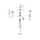 Смеситель для раковины GROHE Eurostyle Cosmopolitan с гигиеническим душем, S-size, хром (23953003)