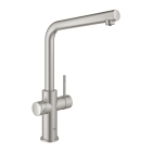 Смеситель для кухни GROHE Blue Home с системой фильтрации, охлаждения и газирования воды, Wi-Fi, суперсталь (31454DC1)