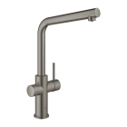 Смеситель для кухни GROHE Blue Home с системой фильтрации, охлаждения и газирования воды, Wi-Fi, темный графит матовый (31454AL1)