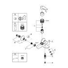 Смеситель для ванны GROHE BauEdge, хром (23604001)