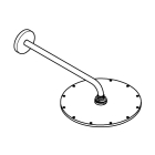 Верхний душ с душевым кронштейном 422 мм, 1 режим струи, GROHE Rainshower 310, хром, (26257000)