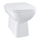 Унитаз напольный приставной безободковый GROHE Bau Edge, альпин-белый (39810000)