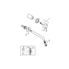 Внешняя часть смесителя для раковины GROHE Essence на 2 отверстия, L-Size, хром (19967001)
