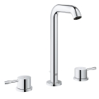 Смеситель для раковины GROHE Essence на 3 отверстия с донным клапаном, L-size, хром (20299001)