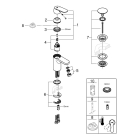 Смеситель для раковины GROHE Eurosmart Cosmopolitan, S-size, хром (23925000)
