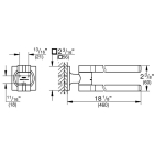 Держатель полотенец двойной GROHE (40342001)