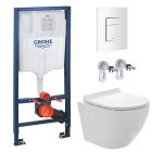 Комплект инсталляции GROHE 38772SH0 с унитазом AQUAme AQM2002PRO и сиденьем с микролифтом (NW0178/S)