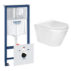 Комплект инсталляции GROHE 38775001 с унитазом Aquatek АЛЬФА и сиденьем с микролифтом (NW0188)